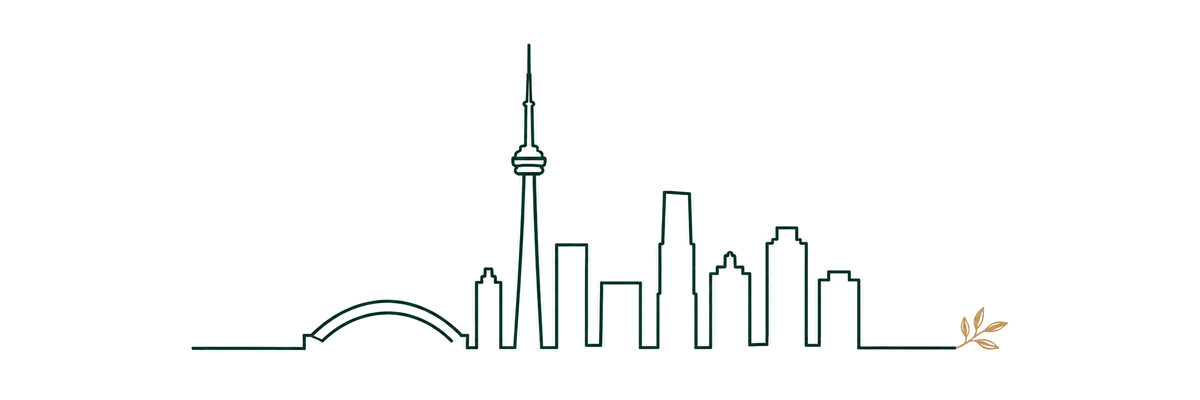 Toronto skyline wedding officiant visual